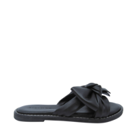 Sandale PROSPERINE 8062 Cuir émeraude Noir - Mule Plate Pointure 38 Faite Main En Italie