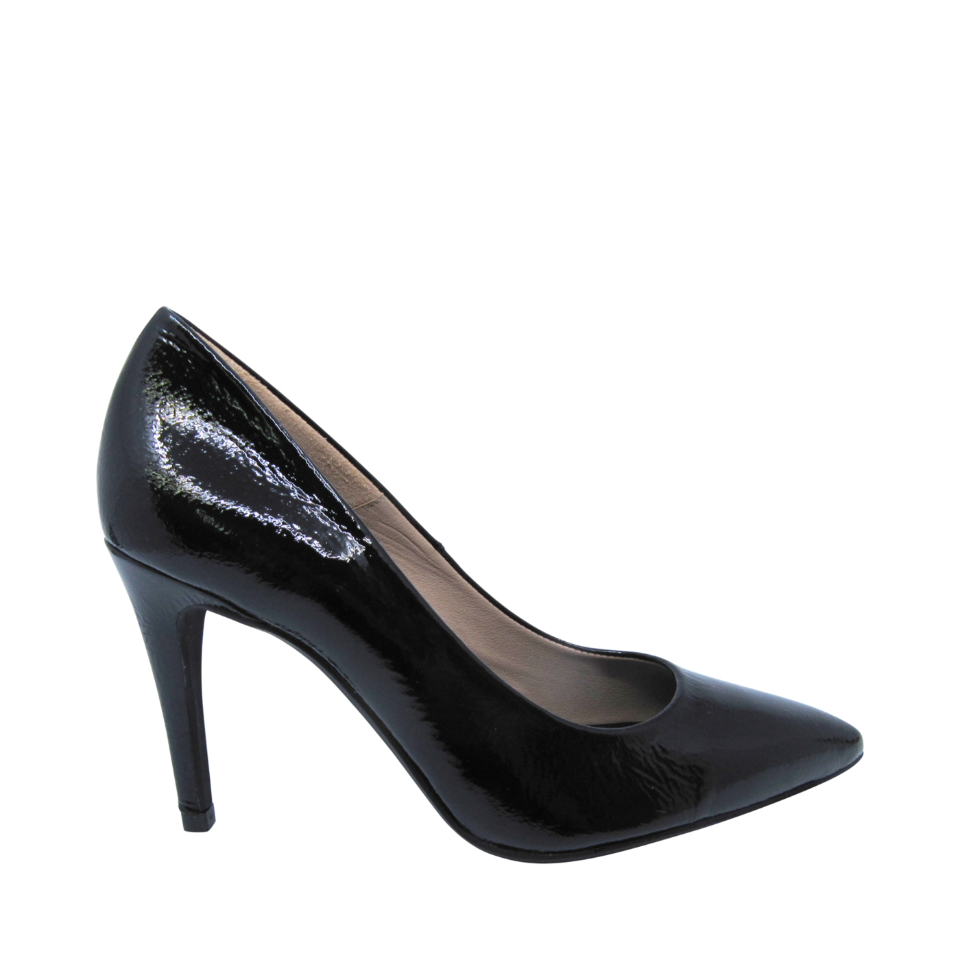 Talon Femme Chaussure Noir Talon Transparent Mule A Talon Noire à