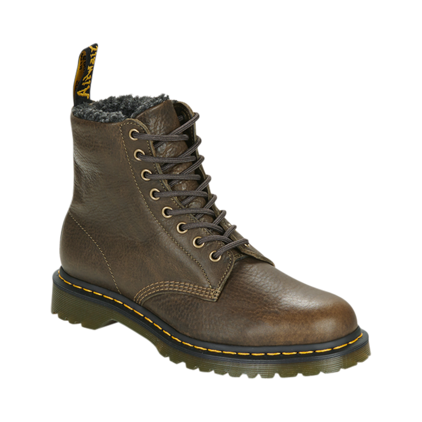 Dr Martens botte lacee doublee olive Chaussures Pierre Roy Saint