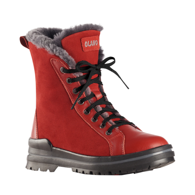 Bottes Hiver Rouge pour Femmes de la marque OLANG, 3. Un produit distribué par Chaussures Pierre Roy - Saint-Jean Québec