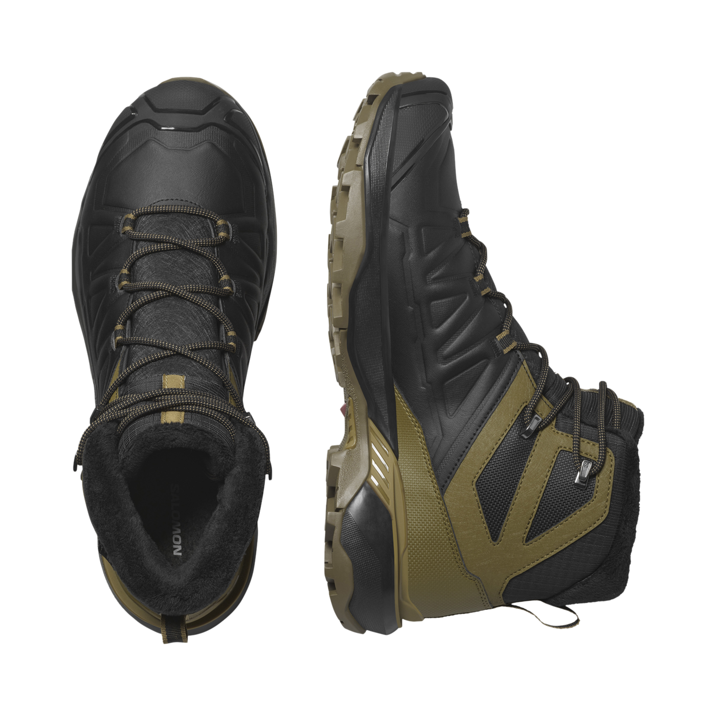 SnowStride™ - Bottes d'Hiver Homme en Cuir, Chaudes, Imperméables et A