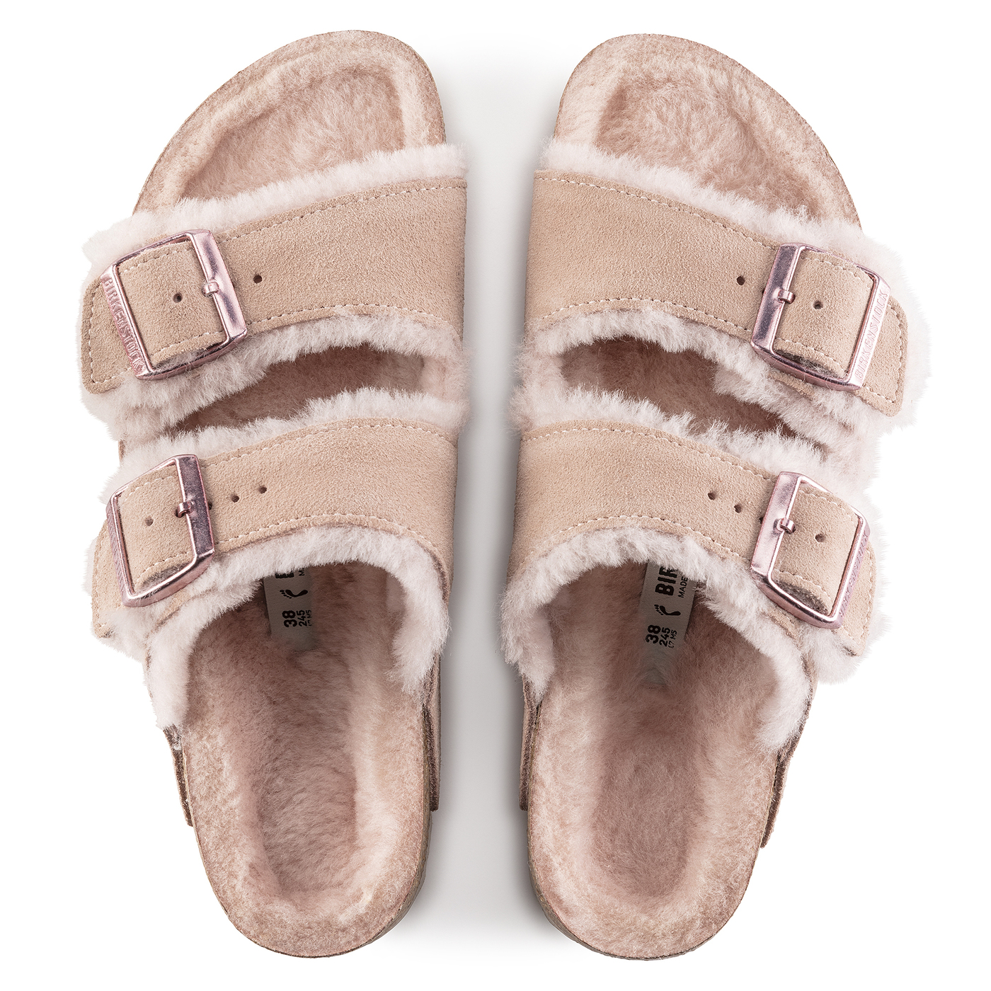BIRKENSTOCK SANDAL WITH PINK FUR Chaussures Pierre Roy Saint-Jean