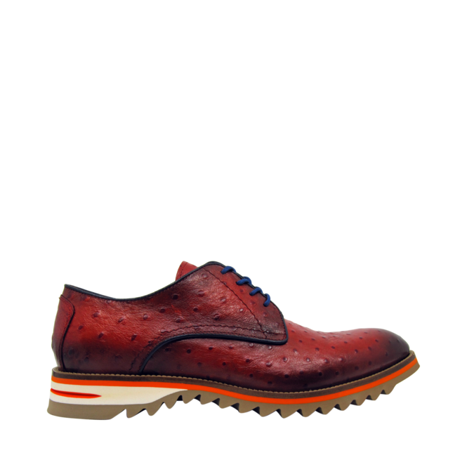 Red Shoes for Men by the brand CHAUSSURES PIERRE, 3. A product distributed by Chaussures Pierre Roy - Saint-Jean Quebec