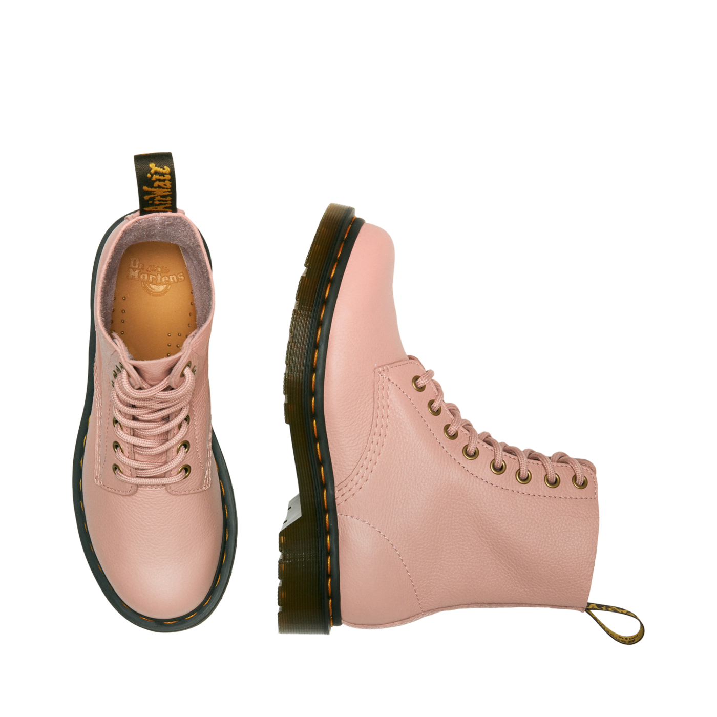 Women's Martens 1460 Pascal boot in Virginia leather, laced