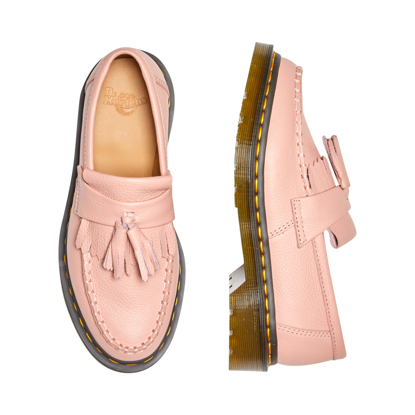 Dr.Martens ADRIAN PEACH BEIGE タッセルローファー Women's Dr Martens Adrian loafer peach beige - Chaussures Pierre