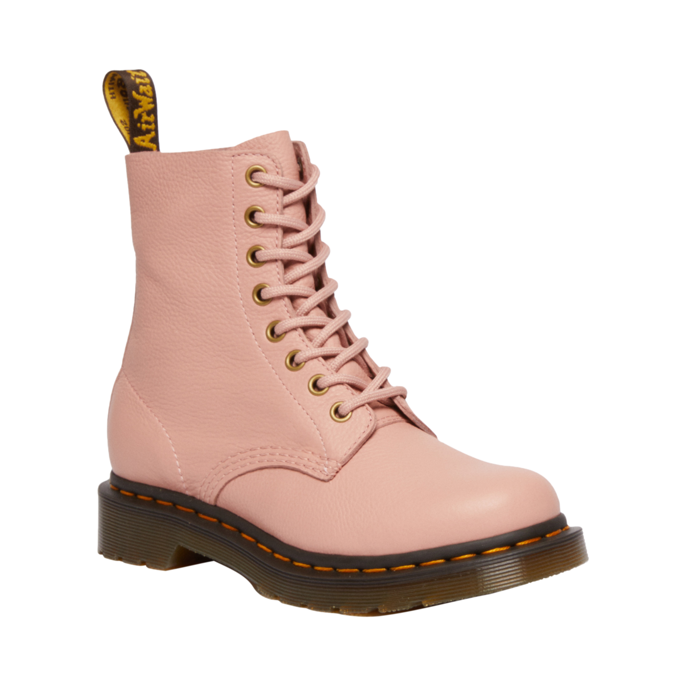 Women's Martens 1460 Pascal boot in Virginia leather, laced