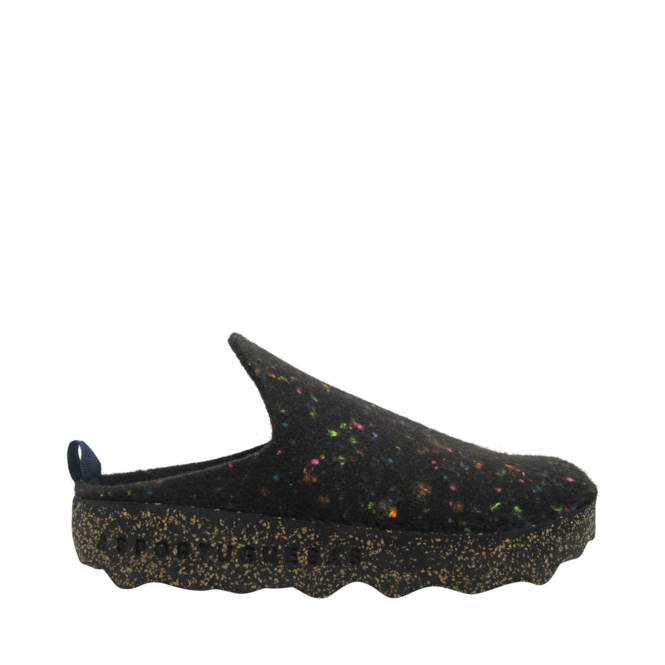 Black Slippers for Women by the brand ASPORTUGUESAS, 1. A product distributed by Chaussures Pierre Roy - Saint-Jean Quebec