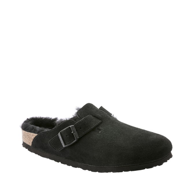 Black Boston Birkenstock women's mule - Chaussures Pierre Roy