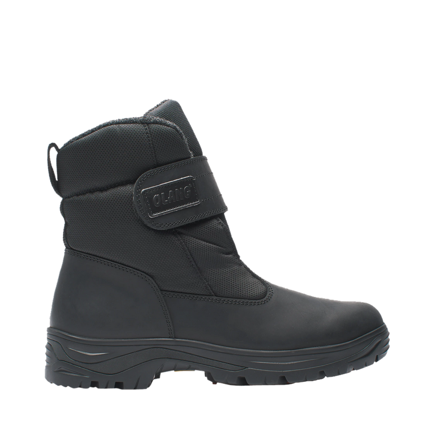 Olang Mens Snow Boots With Ice Grips Hiking Boots Studded Ice