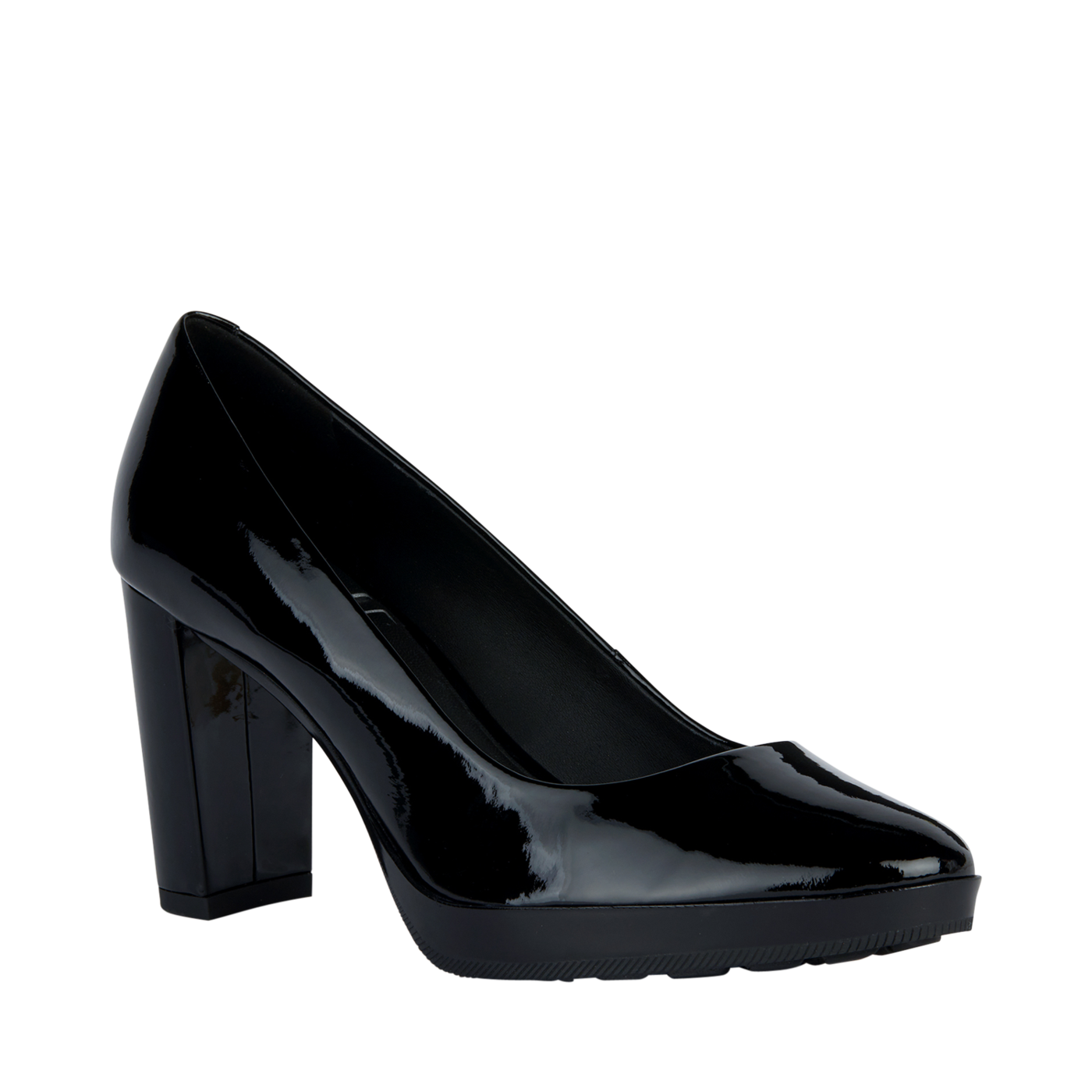 GEOX HIGH HEEL WOMEN'S SHOE BLACK PATENT Chaussures Pierre Roy