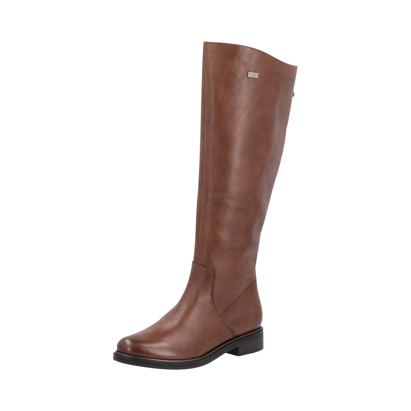 Brown tall boots with zippers Chaussures Pierre Roy Saint-Jean