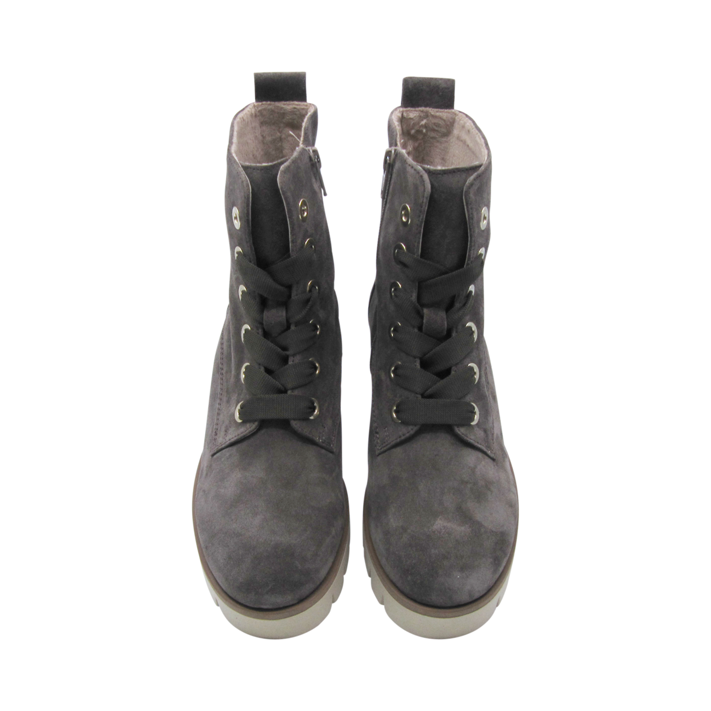 Gabor women's ankle boot lace/zip grey Chaussures Pierre Roy