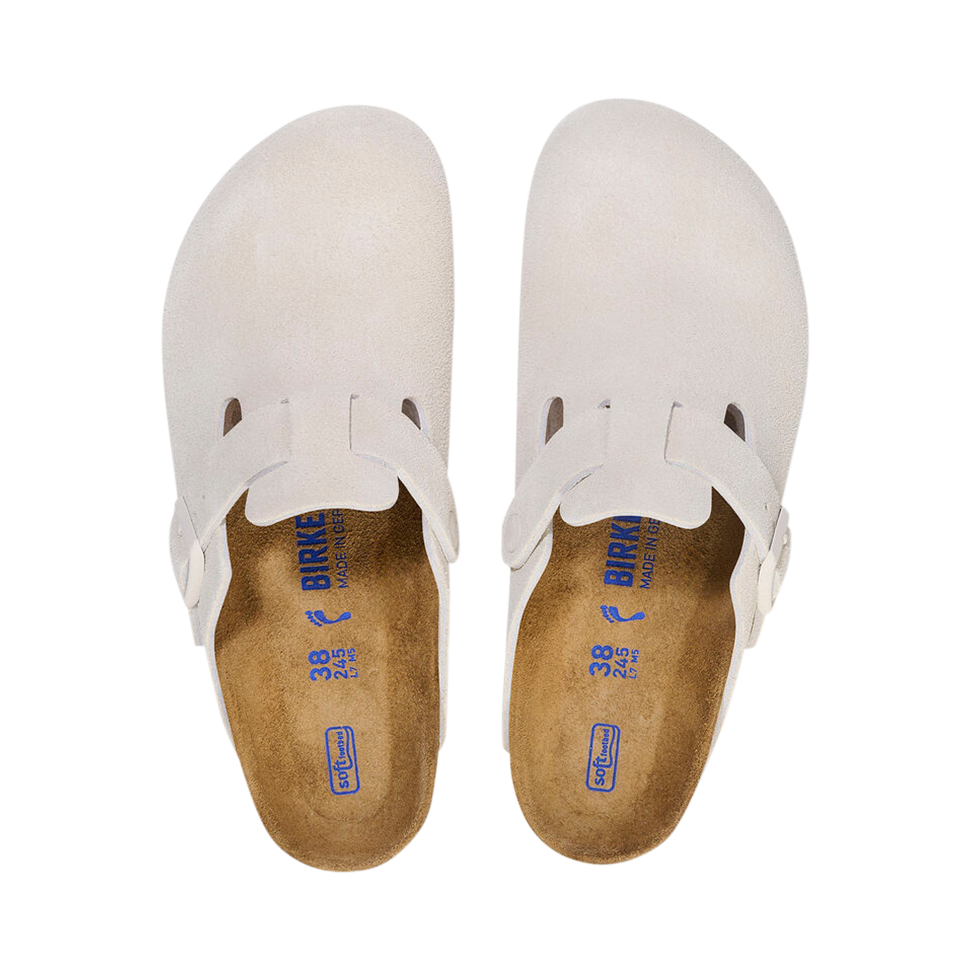 Women's Birkenstock Boston white mule Chaussures Pierre Roy