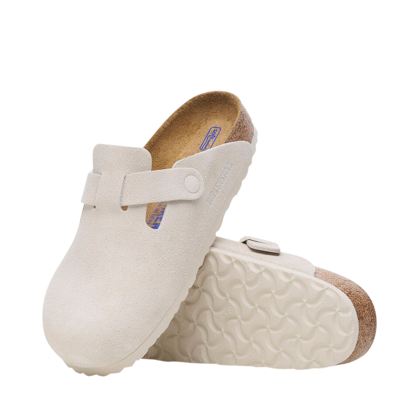 Women's Birkenstock Boston white mule Chaussures Pierre Roy