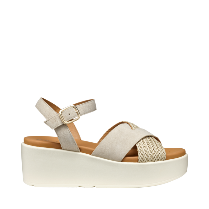 Sandales Beige pour Femmes de la marque GEOX, 1. Un produit distribué par Chaussures Pierre Roy - Saint-Jean Québec
