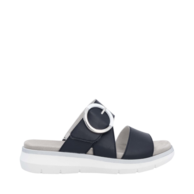 Sandales Bleu pour Femmes de la marque RIEKER, 4. Un produit distribué par Chaussures Pierre Roy - Saint-Jean Québec