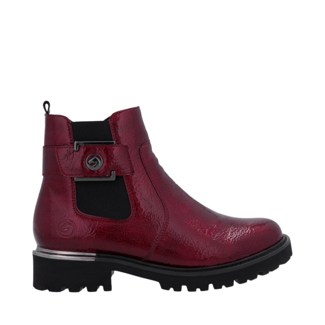 Bottes Rouge pour Femmes de la marque RIEKER, 4. Un produit distribué par Chaussures Pierre Roy - Saint-Jean Québec