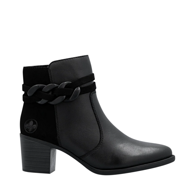 Bottes Noir pour Femmes de la marque RIEKER, 3. Un produit distribué par Chaussures Pierre Roy - Saint-Jean Québec