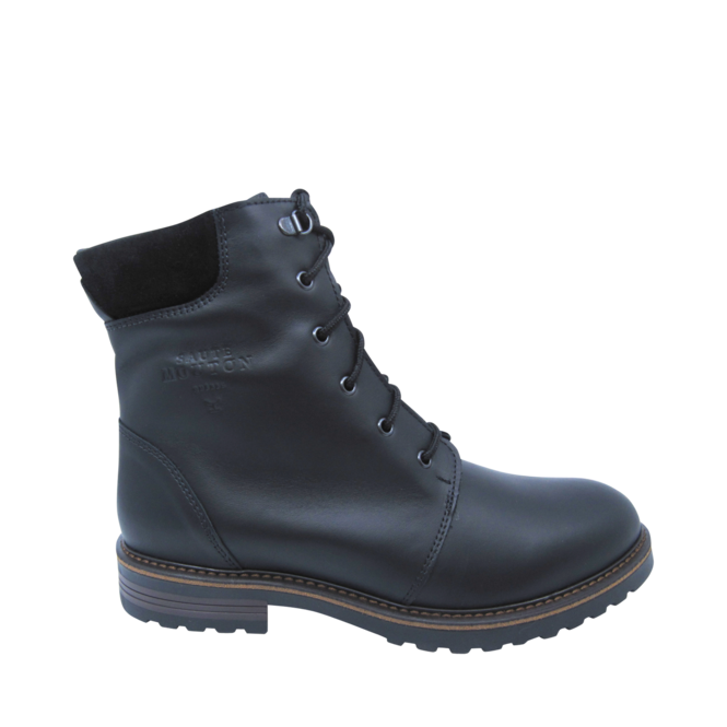 Bottes Hiver Noir pour Hommes de la marque SAUTE-MOUTON, 2. Un produit distribué par Chaussures Pierre Roy - Saint-Jean Québec