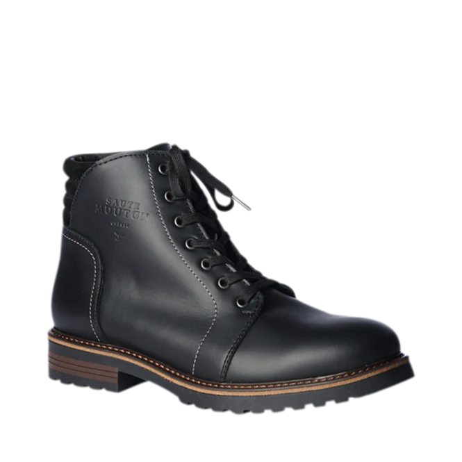 Bottes Hiver Noir pour Hommes de la marque SAUTE-MOUTON, 2. Un produit distribué par Chaussures Pierre Roy - Saint-Jean Québec
