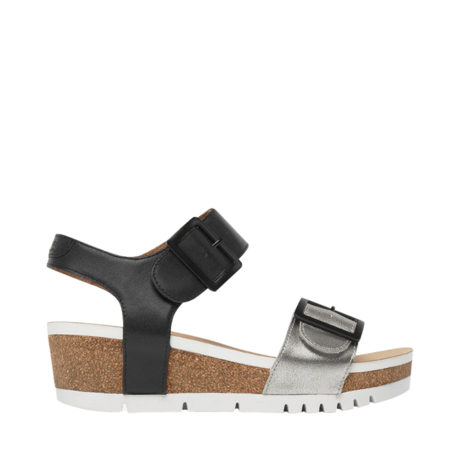 Black Sandals for Women by the brand JOSEF SEIBEL, 3. A product distributed by Chaussures Pierre Roy - Saint-Jean Quebec