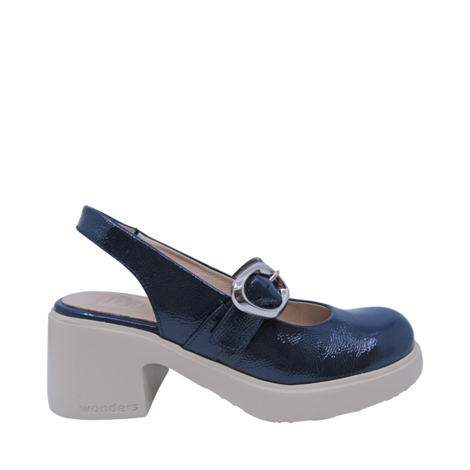 Blue Shoes for Women by the brand WONDERS, 4. A product distributed by Chaussures Pierre Roy - Saint-Jean Quebec