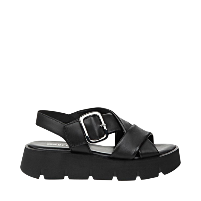 Black Sandals for Women by the brand GABOR, 3. A product distributed by Chaussures Pierre Roy - Saint-Jean Quebec