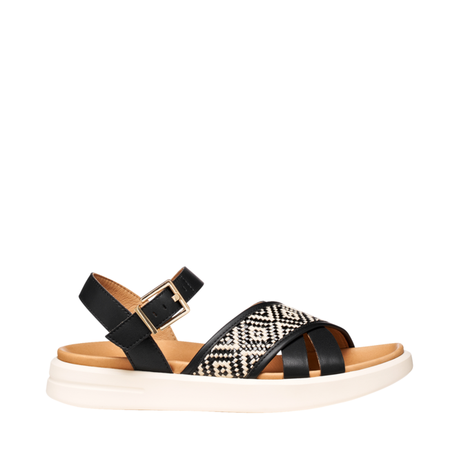 Sandales Noir pour Femmes de la marque GEOX, 4. Un produit distribué par Chaussures Pierre Roy - Saint-Jean Québec