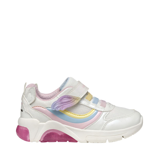 Enfant Blanc pour Enfants-filles de la marque GEOX, 4. Un produit distribué par Chaussures Pierre Roy - Saint-Jean Québec