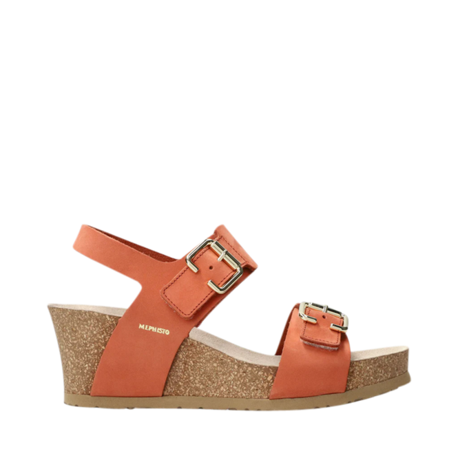 Red Sandals for Women by the brand MEPHISTO, 4. A product distributed by Chaussures Pierre Roy - Saint-Jean Quebec