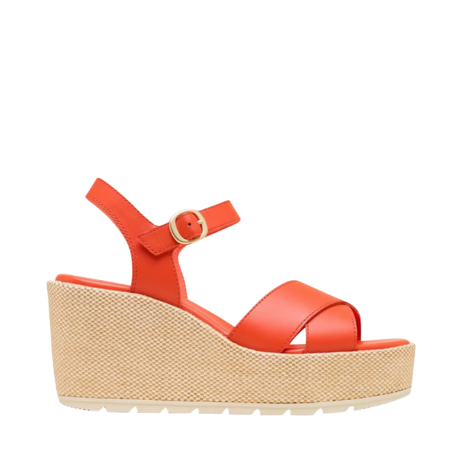 Red Sandals for Women by the brand SOREL, 4. A product distributed by Chaussures Pierre Roy - Saint-Jean Quebec