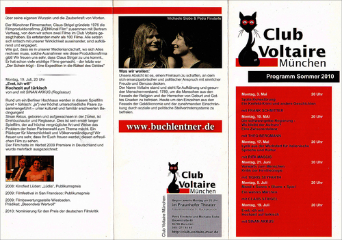 Club Voltaire, Sommer 2010 Club Voltaire, Sommer 2010