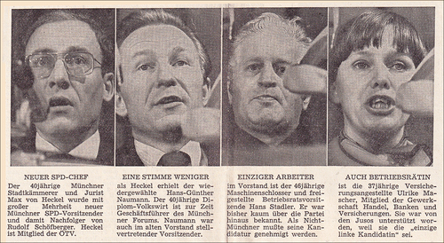 Unterbezirksvorsitzender und 3 Stellvertreter, 6.3.76