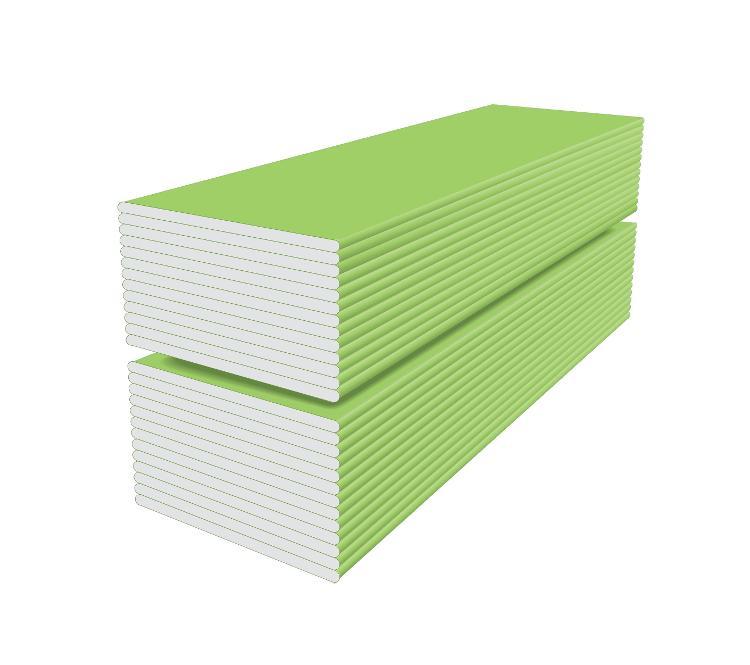 1 in x 2 ft x 12 ft USG Sheetrock Brand GlassMat Liner Mold Tough