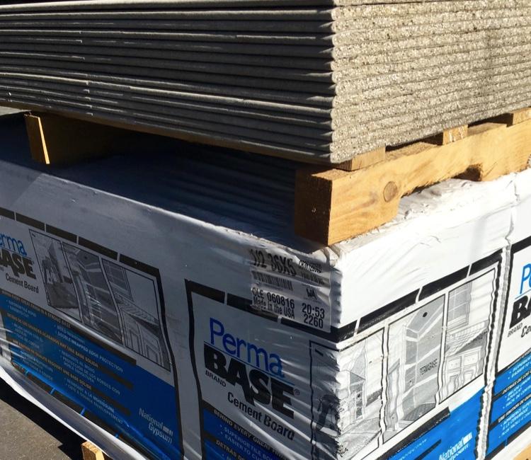 1/2 in x 3 ft x 5 ft PermaBase® Cement Board National Gypsum at