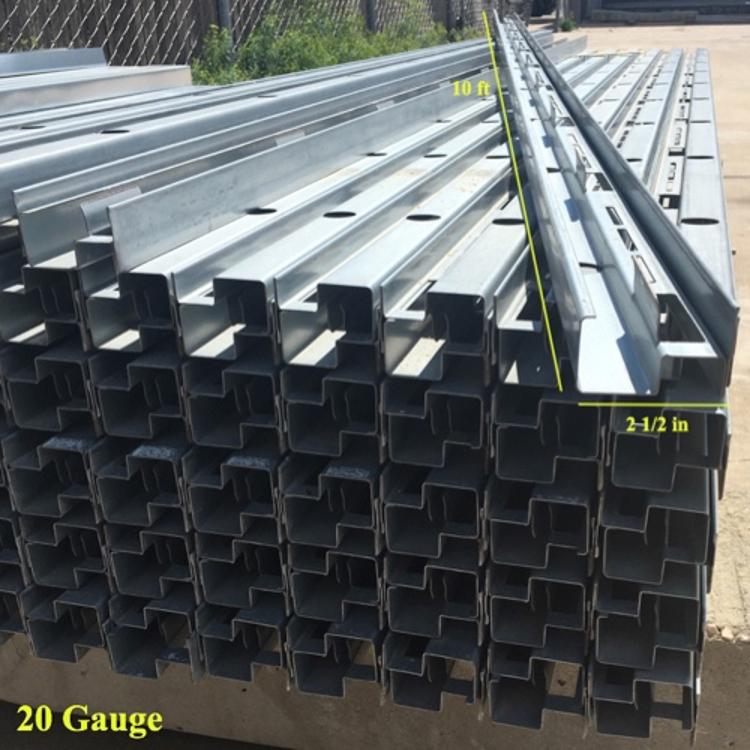 2 1/2 in x 10 ft x 20 Gauge 33 mil Steel CH/CT Stud at Pioneer