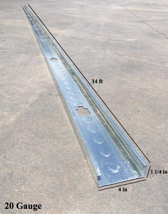 4 in x 14 ft x 20 GA EQ Steel Stud w/ 1 1/4 in Flange at Pioneer