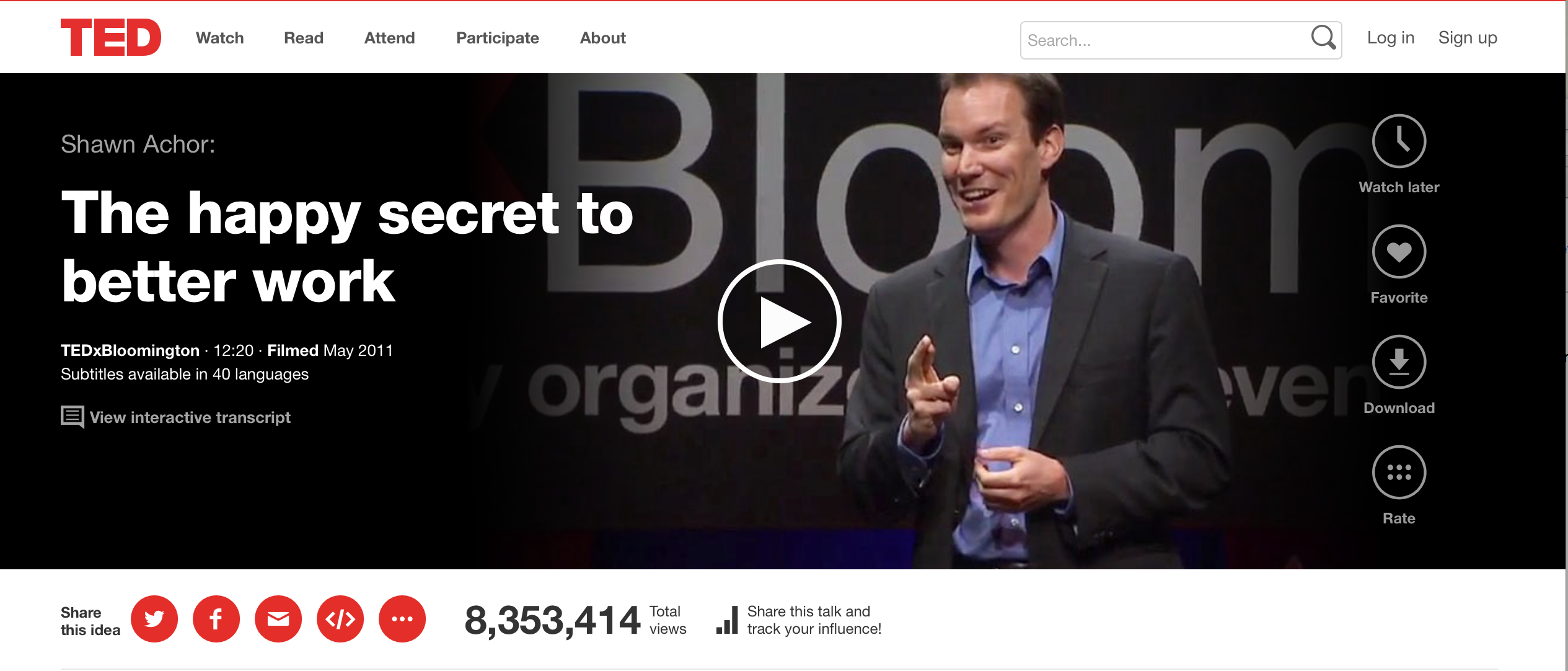 The Happy Secret to Better Work The Happy Secret to Better Work