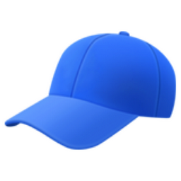 Billed Cap Emoji (U+1F9E2)