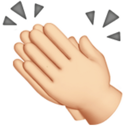 Clapping hands light skin tone emoji u1f44f u1f3fb