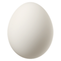 Egg Emoji (U+1F95A)