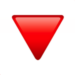 Red Triangle Pointed Down Emoji (U+1F53B)
