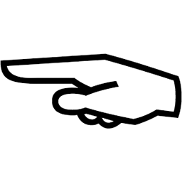 Sideways White Left Pointing Index Emoji (U+1F598)