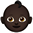 Baby: Dark Skin Tone Emoji (U+1F476, U+1F3FF)