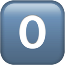 keycap: 0 Emoji (U+30, U+FE0F, U+20E3)