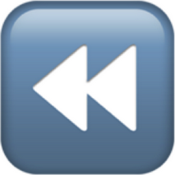 fast reverse button emoji