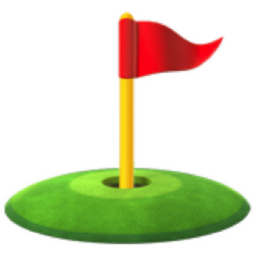 flag in hole emoji