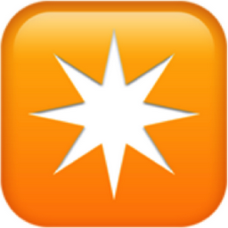 eight-pointed star Emoji (U+2734, U+FE0F)