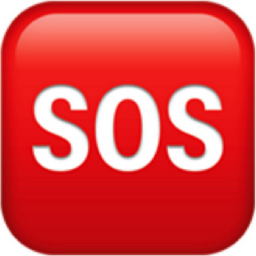 SOS button emoji