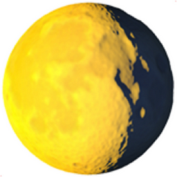 waning gibbous moon emoji
